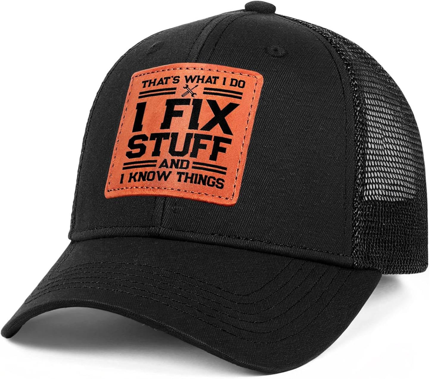 Skiennix Unique Gifts for Men | Cool Birthday Ideas for Dad, Grandpa & Him - Black Handyman Hat