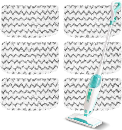 Shark | 6 Pack Steam Mop Replacement Pads - Washable & Reusable Microfiber for S1000 Series