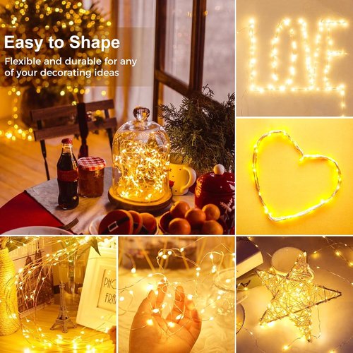 Kolpop 12 Pack LED Fairy Lights - Battery Operated Mini Twinkle String Lights | Waterproof for Christmas & Parties
