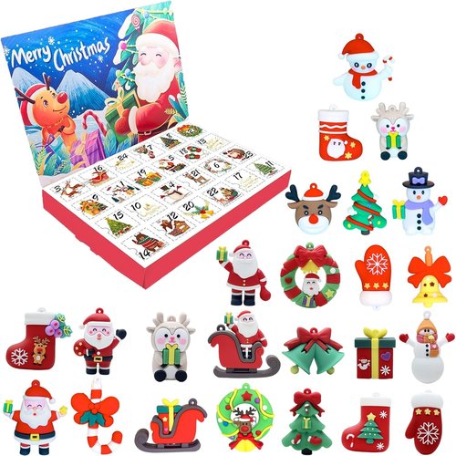 Christmas Advent Calendar 2025 - 24 Unique 3D Toys & Decorations for Kids | Countdown to Christmas