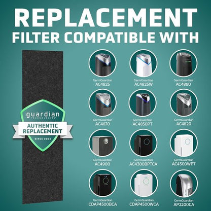 GermGuardian Carbon Air Purifier Replacement Filter - Fits AC4825, AC4900, AC4300 | 4-Pack FLT22CB4