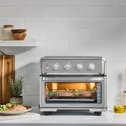 Cuisinart Air Fryer Toaster Oven - 8-in-1 Multi-Function, 1800W, Stainless Steel, 0.6 Cu Ft