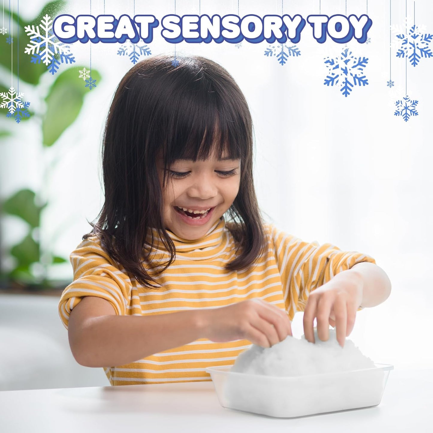 ArtCreativity Instant Snow Powder - Create 4 Gallons of Realistic Fake Snow | Perfect for Holiday Activities & Sensory Play