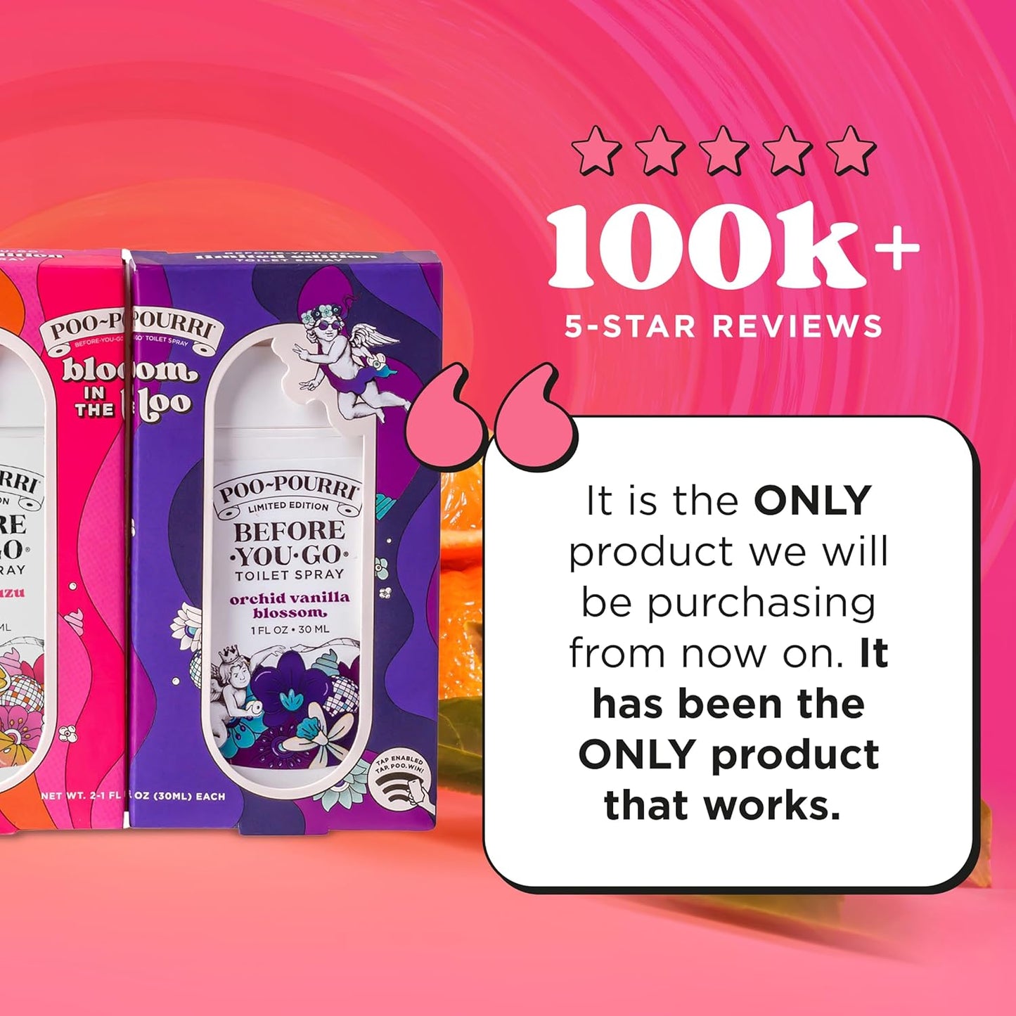 Poo-Pourri Bloom in the Bathroom Set | Before-You-Go Toilet Sprayers - Travel Size Odor Removers - 2 Pack