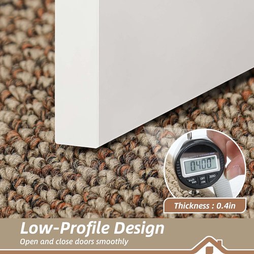 BEQHAUSE Indoor Door Mat - Non-Slip, Washable Dirt Trapper Rug | 20" x 32", Taupe Color