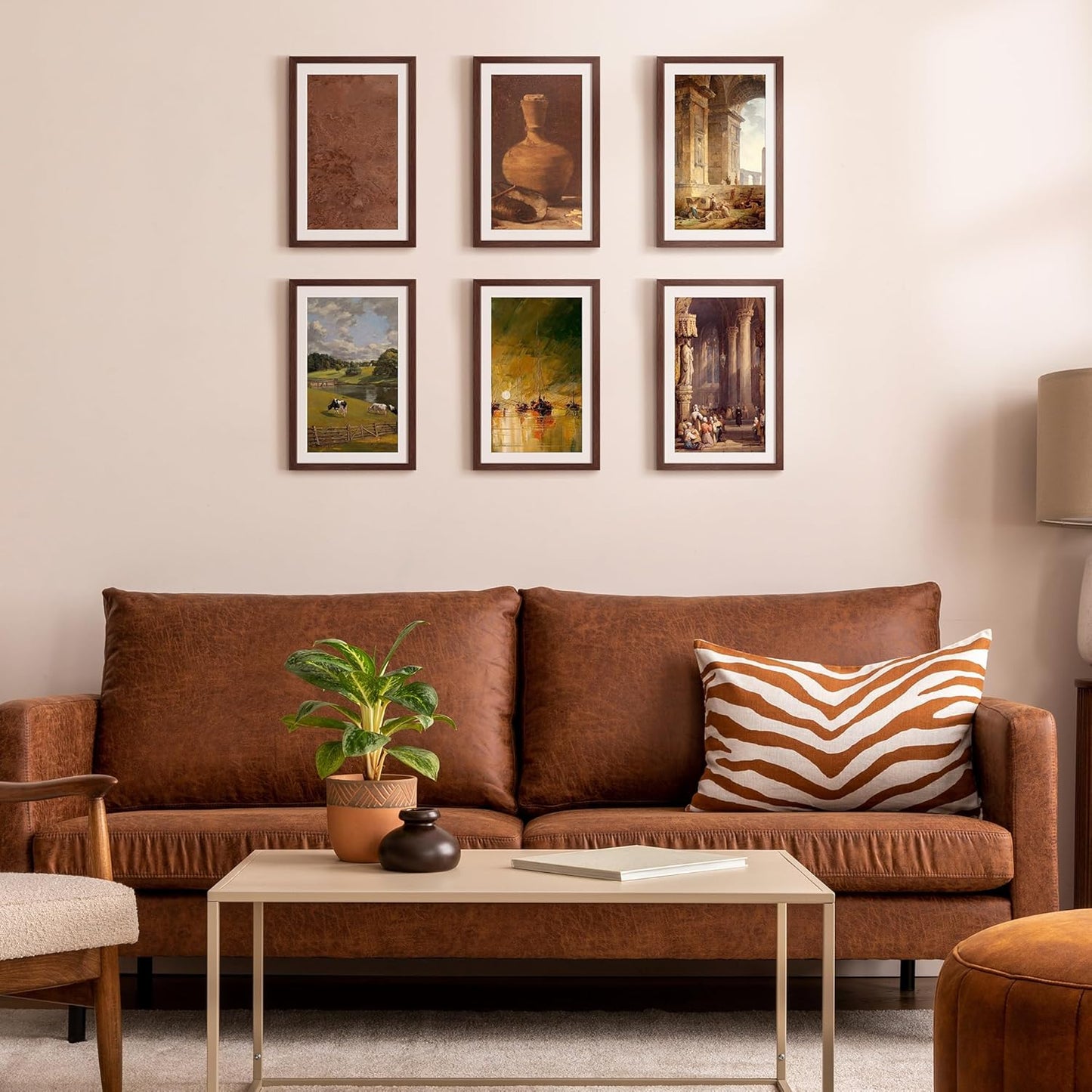 Upsimples 11x17 Picture Frame - Versatile Wall Hanging for 9x15 or 11x17 Photos - Brown, 1 Pack