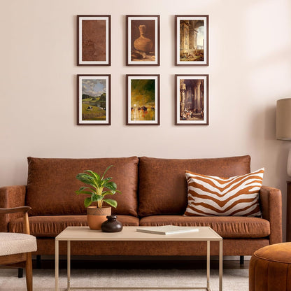 Upsimples 11x17 Picture Frame - Versatile Wall Hanging for 9x15 or 11x17 Photos - Brown, 1 Pack