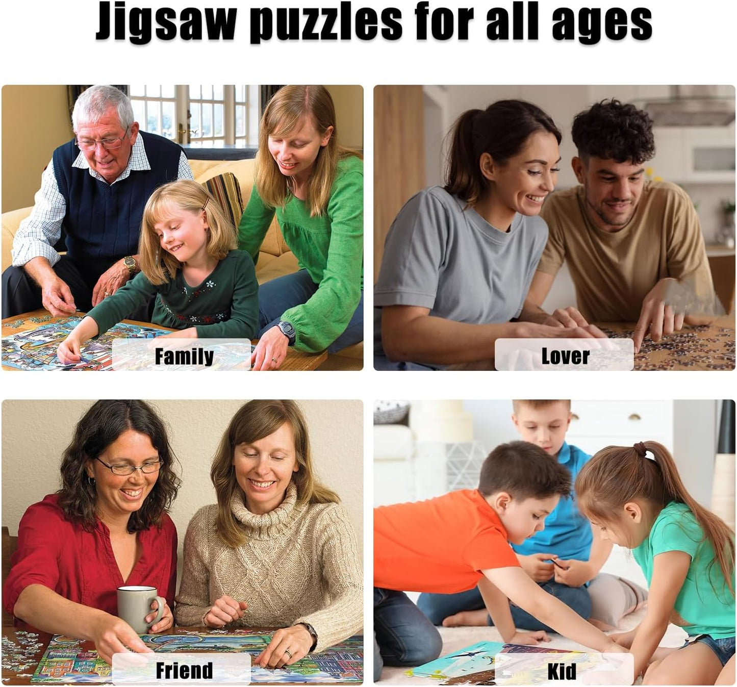 Skiennix Custom 1000-Piece Puzzle - Personalized Family Photo Gift for Christmas, Birthdays & Weddings