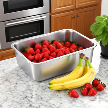 Lasagna Pan Set by [Brand Name] - Deep Stainless Steel Baking Pans | 12.6-Inch Oven-Safe Cookware