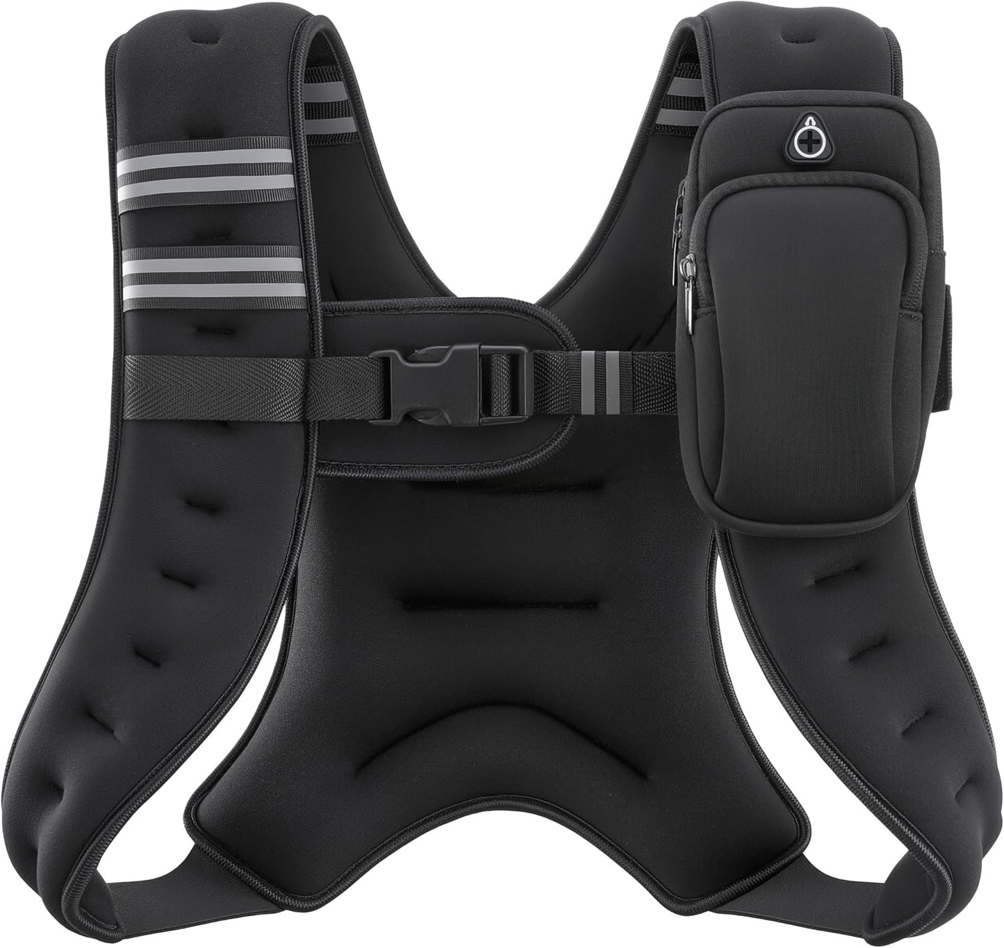 ZELUS Weighted Vest - Adjustable 6lb to 30lb for Enhanced Workout & Strength Training | Reflective Stripe