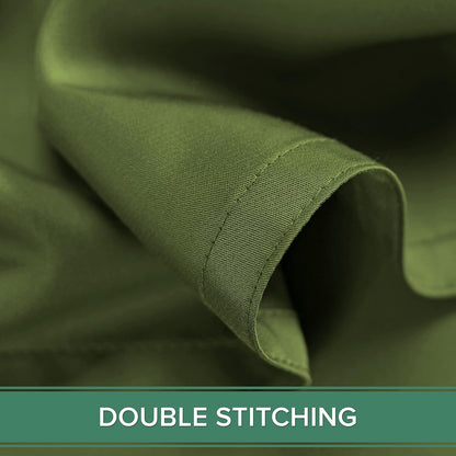 Pure Bamboo Full Sheets - 100% Organic Viscose Bed Sheet Set | Luxuriously Soft & Cooling (Full, Pesto)