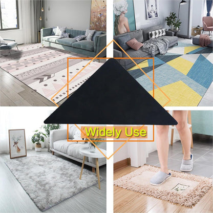 Skiennix Rug Corner Grippers - 12 Pcs Double-Sided Carpet Stickers for No-Damage Anti-Slip Support