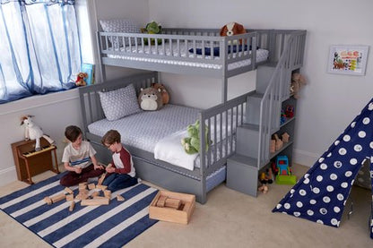 Lullaby Earth Dream Easy Kids Twin Firm Mattress - Supportive Innerspring for Trundle and Bunk Beds - Universal Comfort - Full w/No Cover