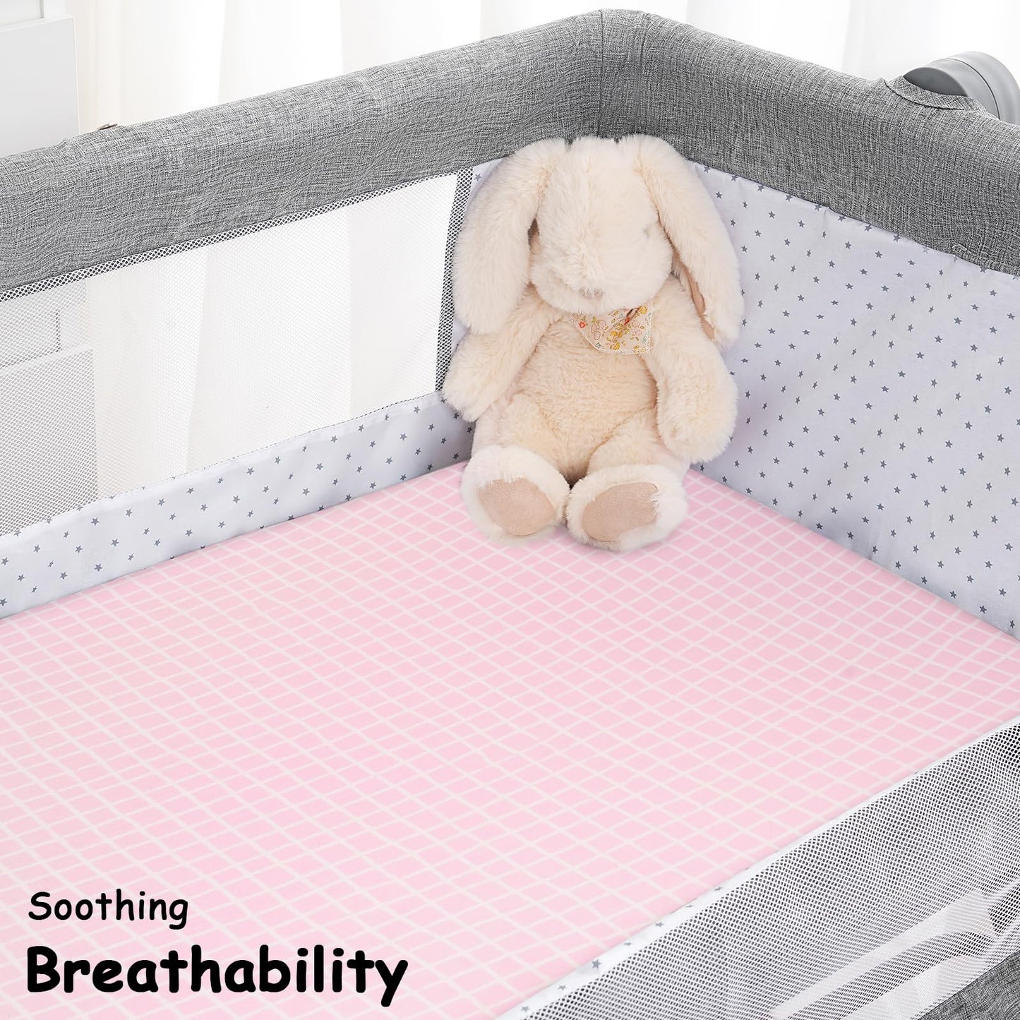 Yoofoss Bassinet Sheets for Baby,3-Pack Fitted Bassinet Sheets Set Compatible with Halo Bassinest Swivel Sleeper,Baby Delight,Angelbliss,Soft Breathable Bassinet Mattress Sheets (Pink+Floral)
