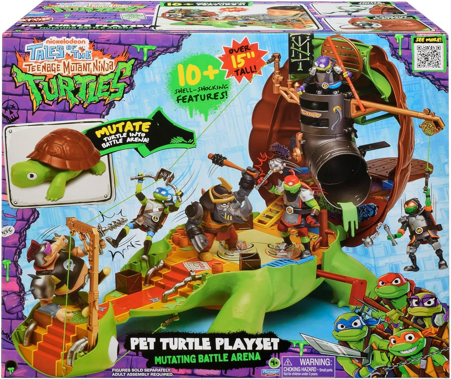 Playmates Toys Teenage Mutant Ninja Turtles Pet Turtle Playset - Interactive Fun for Kids