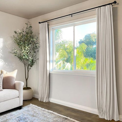 INOVADAY Total Blackout Curtains - 84 Inch Thermal Insulated Drapes for Bedroom & Living Room | Beige, 2 Panels