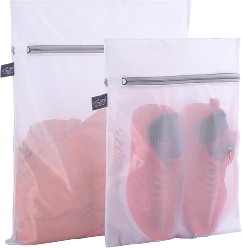 Kimmama Mesh Laundry Bag - Zippered Wash Bag for Delicates, Clothes, and Small Toys - Durable & Convenient
