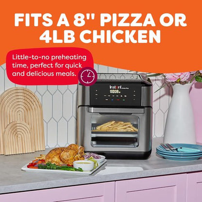 Instant Pot 10QT Air Fryer - 7-in-1 Multi-Cooker with EvenCrisp Technology & 100+ Recipes | Stainless Steel
