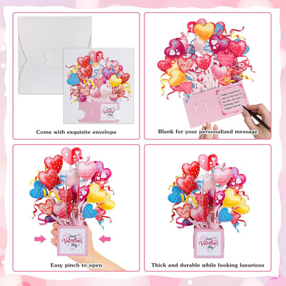 WhatSign Valentine's Day Pop-Up Cards - Funny Love Cards with Envelope for Him & Her