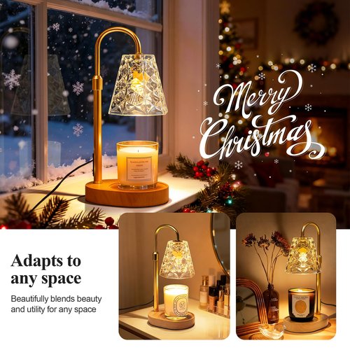ESUNYD Candle Warmer Lamp with Timer, Birthday Gifts for Women Mom, House Warming Gifts New Home, Wax Melt Warmer for Scented Jar