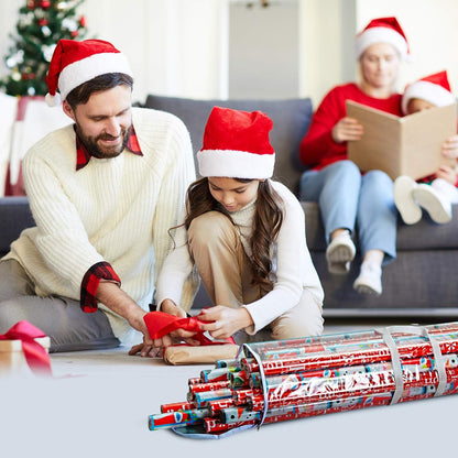 ProPik Gift Wrap Organizer - Heavy-Duty Wrapping Paper Storage Bag | Holds Up to 24 Rolls, 40 Inch Long, Clear PVC