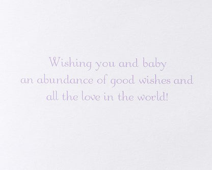 Papyrus Baby Shower Card Gender Neutral (Elephant with Umbrella)