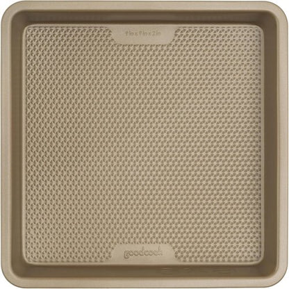 GoodCook BestBake Nonstick Square Pan - Durable Carbon Steel, 9-Inch, Bronze Finish