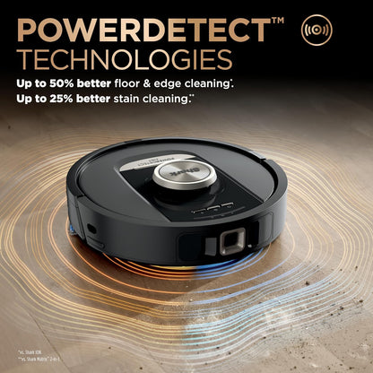 Shark Robot Vacuum & Mop Combo - PowerDetect NeverTouch Pro with Self-Emptying & Self-Clean Pad - Black