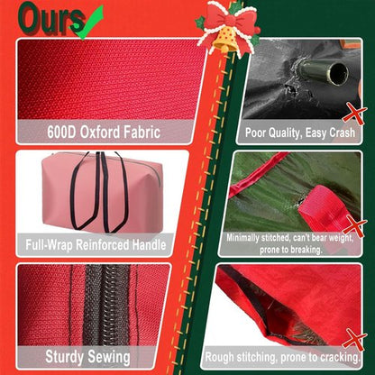 Heavy Duty Christmas Tree Storage Bag by [Brand Name] - Waterproof & Dust-Proof for 3FT/4FT/5FT Trees | 600D Oxford Fabric with Reinforced Handles