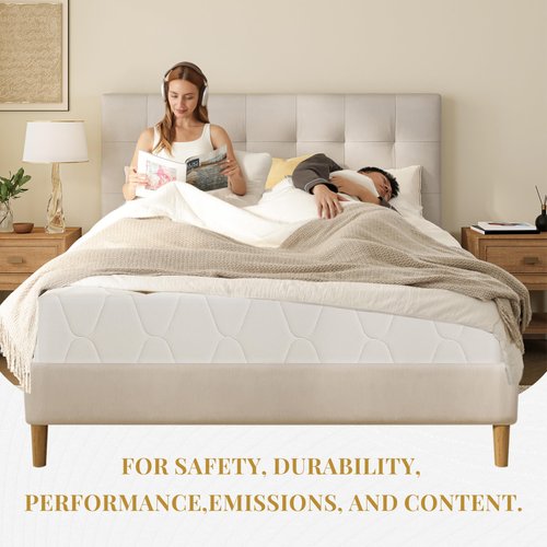 6 Inch Full Size Memory Foam Mattress in a Box for Kids, Relieve Pressure with Medium Firm Support, Fiberglass Free, CertiPUR-US Certified