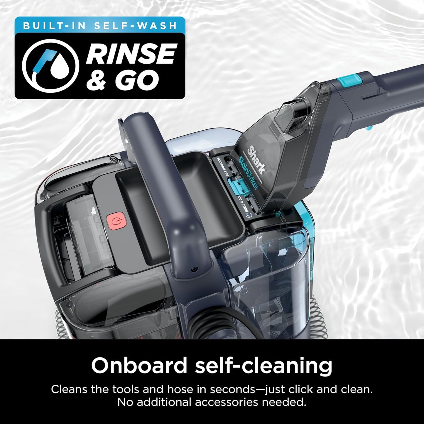 Shark StainStriker Portable Carpet Cleaner - XL Self-Cleaning Tool & Odor Remover | Perfect for Car Interior