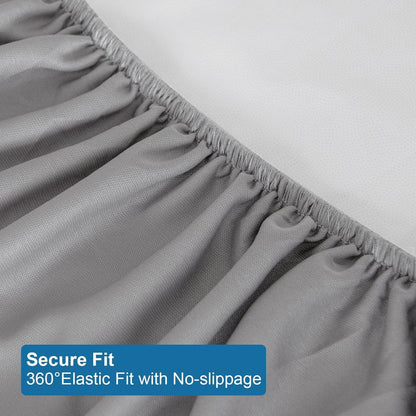 Skiennix Twin Mattress Protector - Waterproof & Breathable Pad Cover for Kids' Beds | Fits Up to 14" Deep, Gray