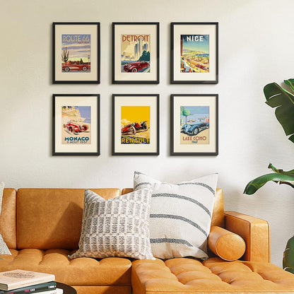 Upsimples 12x16 Picture Frame Set of 5 - Versatile Wall Gallery Frames for 8.5x11 or 12x16 Photos - Black