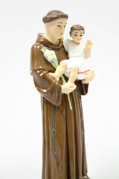 Vittoria Collection | 6" Saint Anthony of Padua Statue - Made in Italy, Doctor of the Church