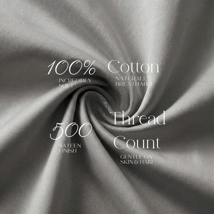 Beckham Hotel Collection Pillowcases - Queen Size Set of 2 | Silky Smooth 500TC Cool Touch Cotton, Dark Gray