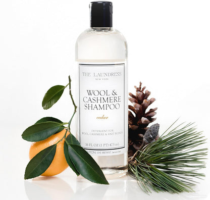 The Laundress Wool & Cashmere Shampoo - Concentrated Liquid Detergent for Delicate Fabrics | 31 Loads, Cedar Scent