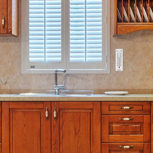 Hide a Key for House, Car, and Safe Keys- Temperature Reading Indoor and Outdoor Working Wall Mount Thermometer with Key Storage by Stalwart