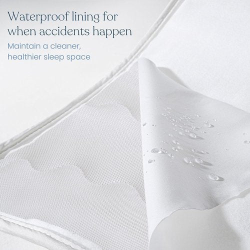 HALO Breathable Crib Mattress Cover - Waterproof Quilted Mesh, Universal Fit for Cribs & Toddler Beds