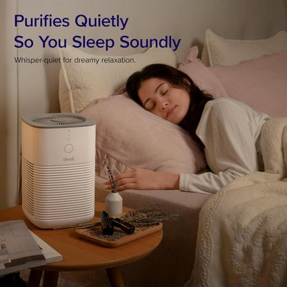 LEVOIT Air Purifier - AHAM Verified for Smoke, Pollen & Odor - Compact White Design for Small Rooms