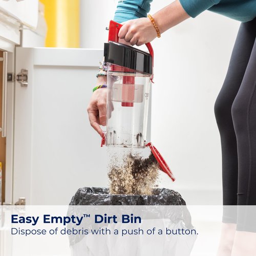 Bissell CleanView Compact Upright Vacuum, Fits in Dorm Rooms & Apartments, Lightweight with Powerful Suction and Removable Extension Wand, 3508