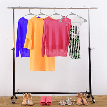 Utopia Home Plastic Hangers 50 Pack - Durable Space-Saving Closet Organizers - Ideal for Shirts, Pants & Coats (Grey)