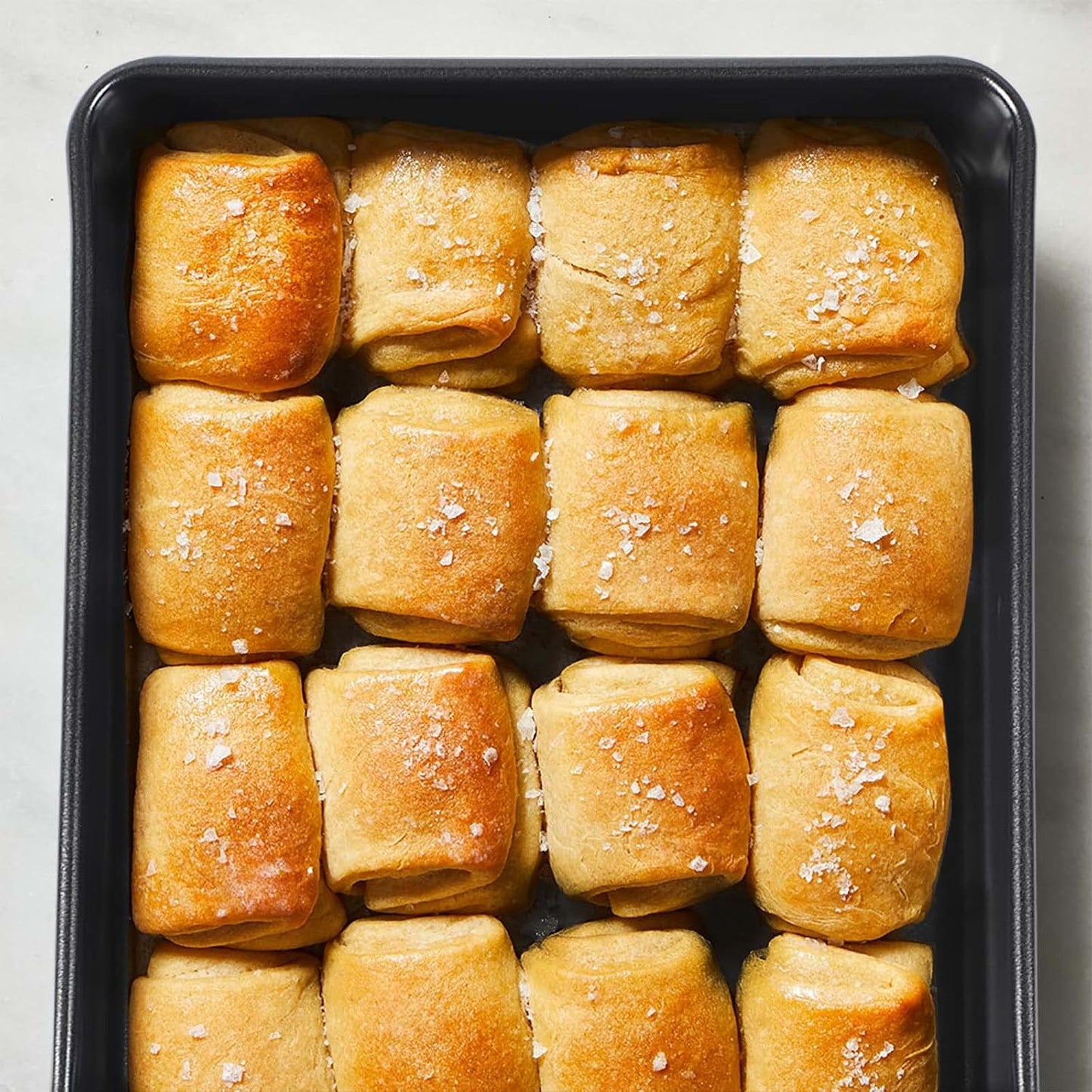Skiennix Nonstick Roasting Pan Set - 3-Pack Durable Bakeware for Oven | Rectangular Black Design