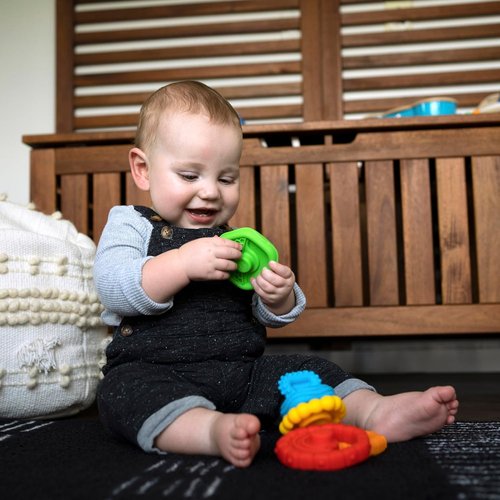 Baby Einstein Teether Toy Set - Multi-Textured & Easy-to-Grasp 5-Piece for Ages 3 Months+