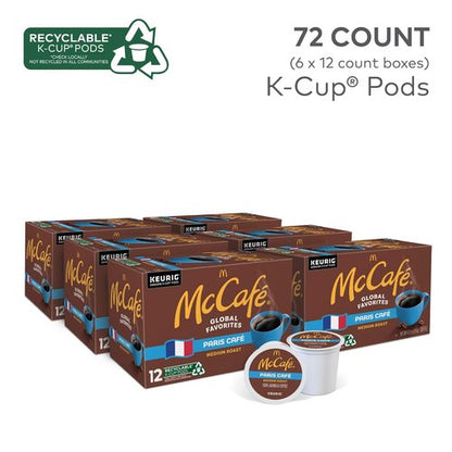McCafe Single Serve Coffee Pods - Medium Roast Keurig K-Cup | 72 Count for Rich Flavor