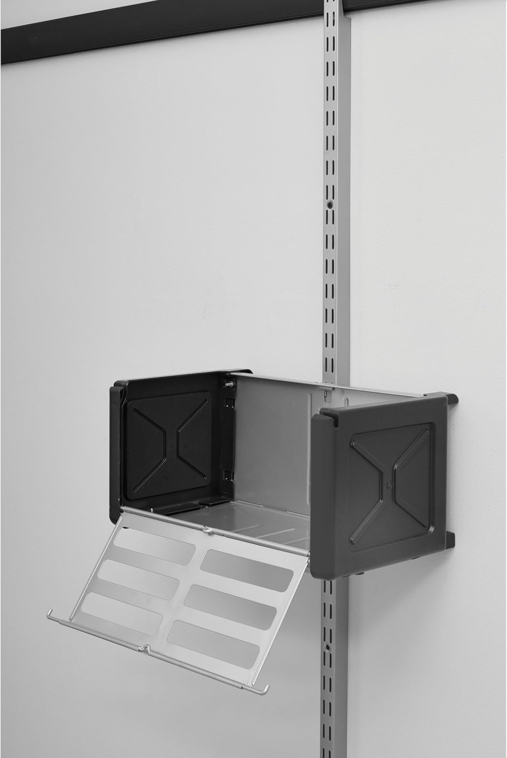 Rubbermaid FastTrack Rail Access Bin - Versatile Garage Organizer for Sports & Gardening Supplies | Durable Storage Solution