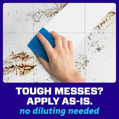 Mr. Clean Antibacterial All Purpose Cleaner, Floor Cleaner for Mopping Home, Bathroom, & Kitchen, Cleaning Liquid for Mop & Bucket, Cleaning Supplies, Multi-Surface Dilutable, Lemon, 99oz