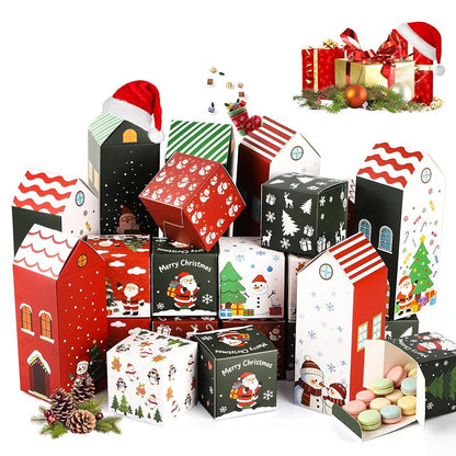 24‑Day Advent Calendar Boxes Set for DIY Countdown - Empty Gift Boxes with Numbers