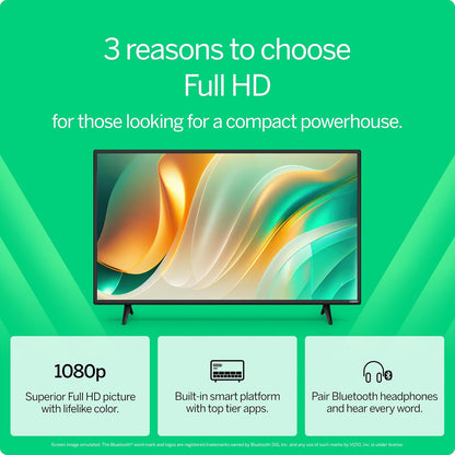 VIZIO 32-Inch Full HD 1080p Smart TV - DTS Virtual: X, Alexa & Google Cast Compatible