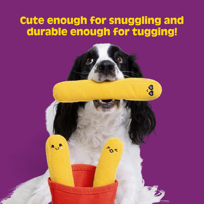 Relatable Emotional Support Pet Fries - Cuddly Dog Toys & Puppy Essentials | Perfect Gift Set of 3