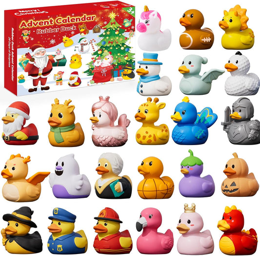 Rubber Duck Advent Calendar 2026 - 24 Days of Fun Bath Toys for Kids & Toddlers | Christmas Countdown